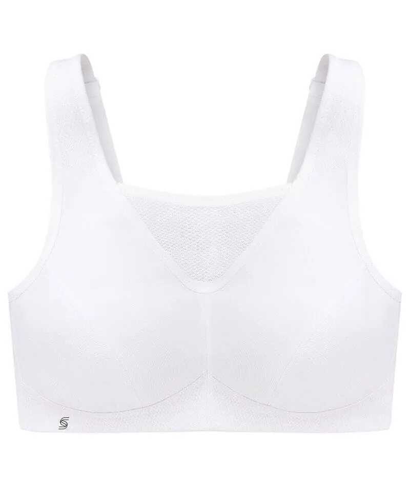 Glamorise No-Bounce Camisole Wire-Free Sports Bra - White