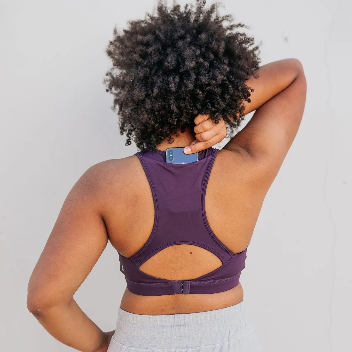 Go With The Flow Nursing Sports Bra - Eggplant