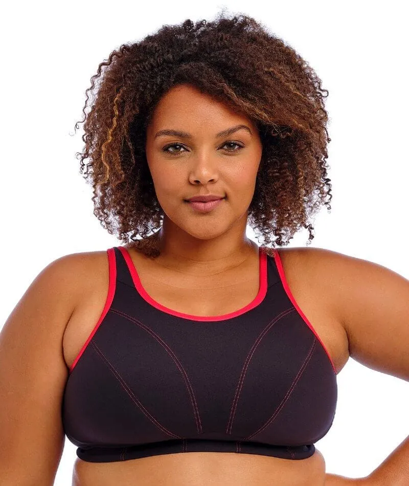 Comfortable Black Goddess Sport Soft Cup Wire-Free Sports Bra for Active Lifestyle