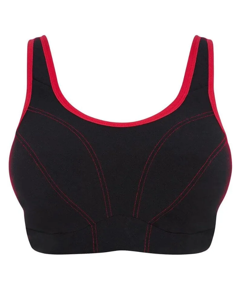 Comfortable Black Goddess Sport Soft Cup Wire-Free Sports Bra for Active Lifestyle