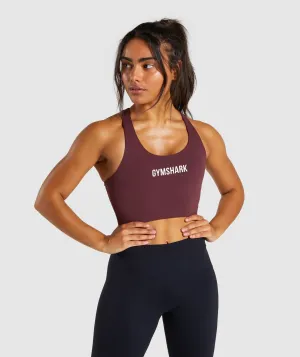 Gymshark Ark Sports Bra - Berry Red