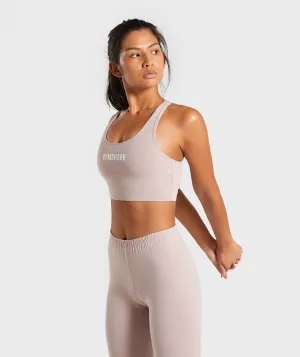 Gymshark Ark Sports Bra - Taupe