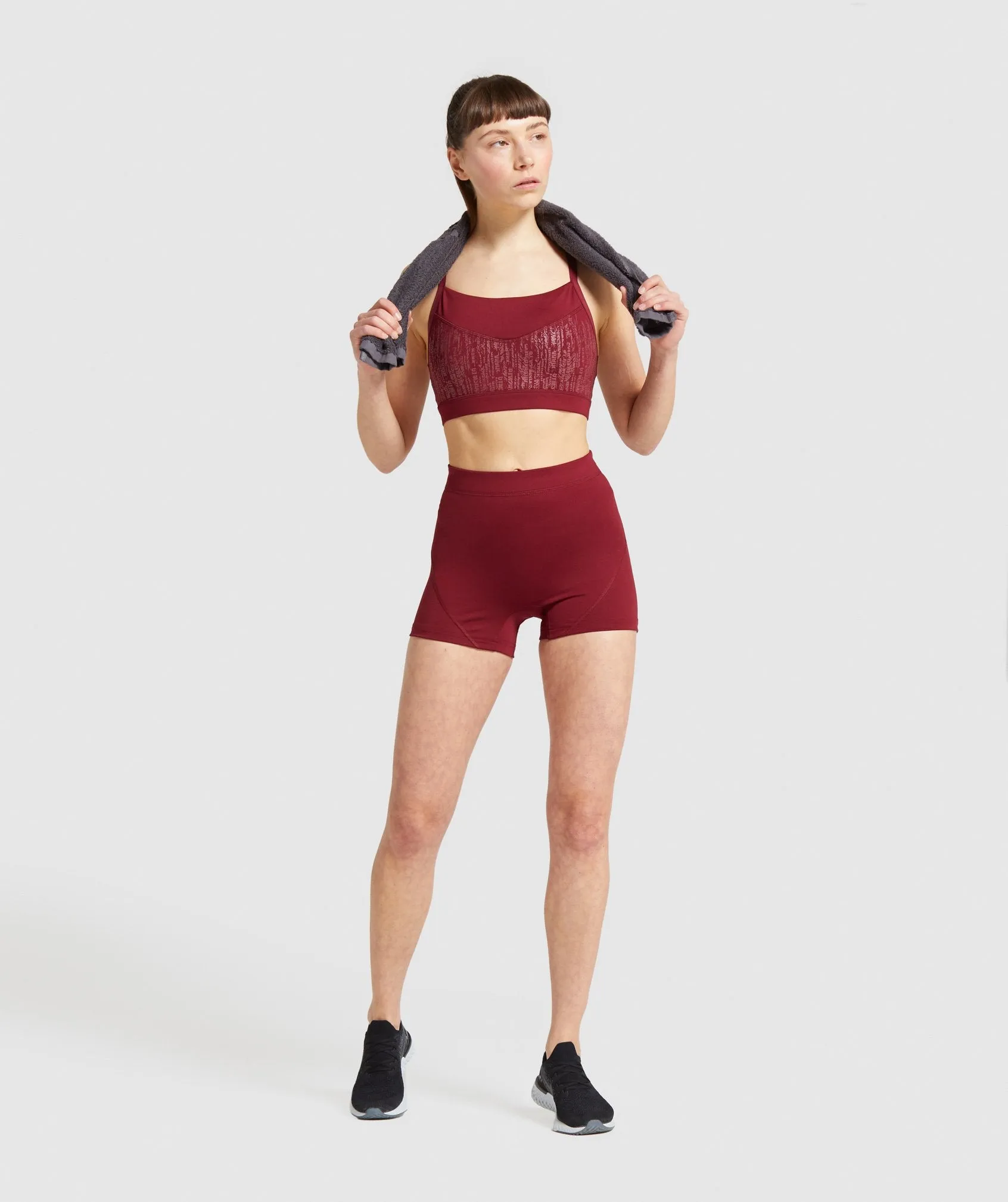 Gymshark Combat Sports Bra - Claret