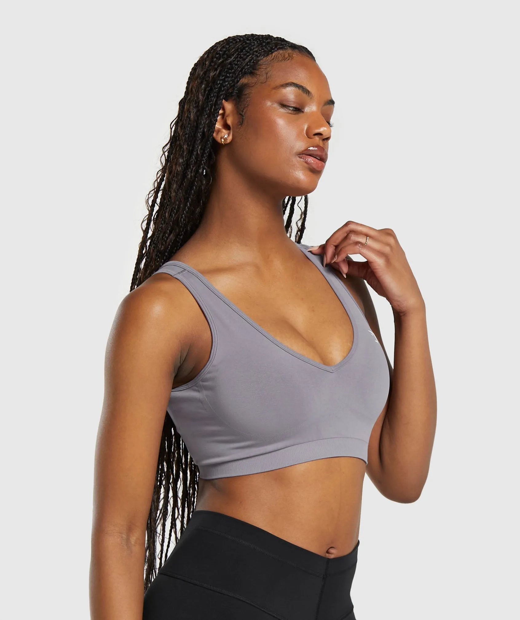 Gymshark Everyday Seamless Sports Bra - Fog Purple