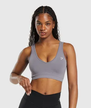 Gymshark Everyday Seamless Sports Bra - Fog Purple