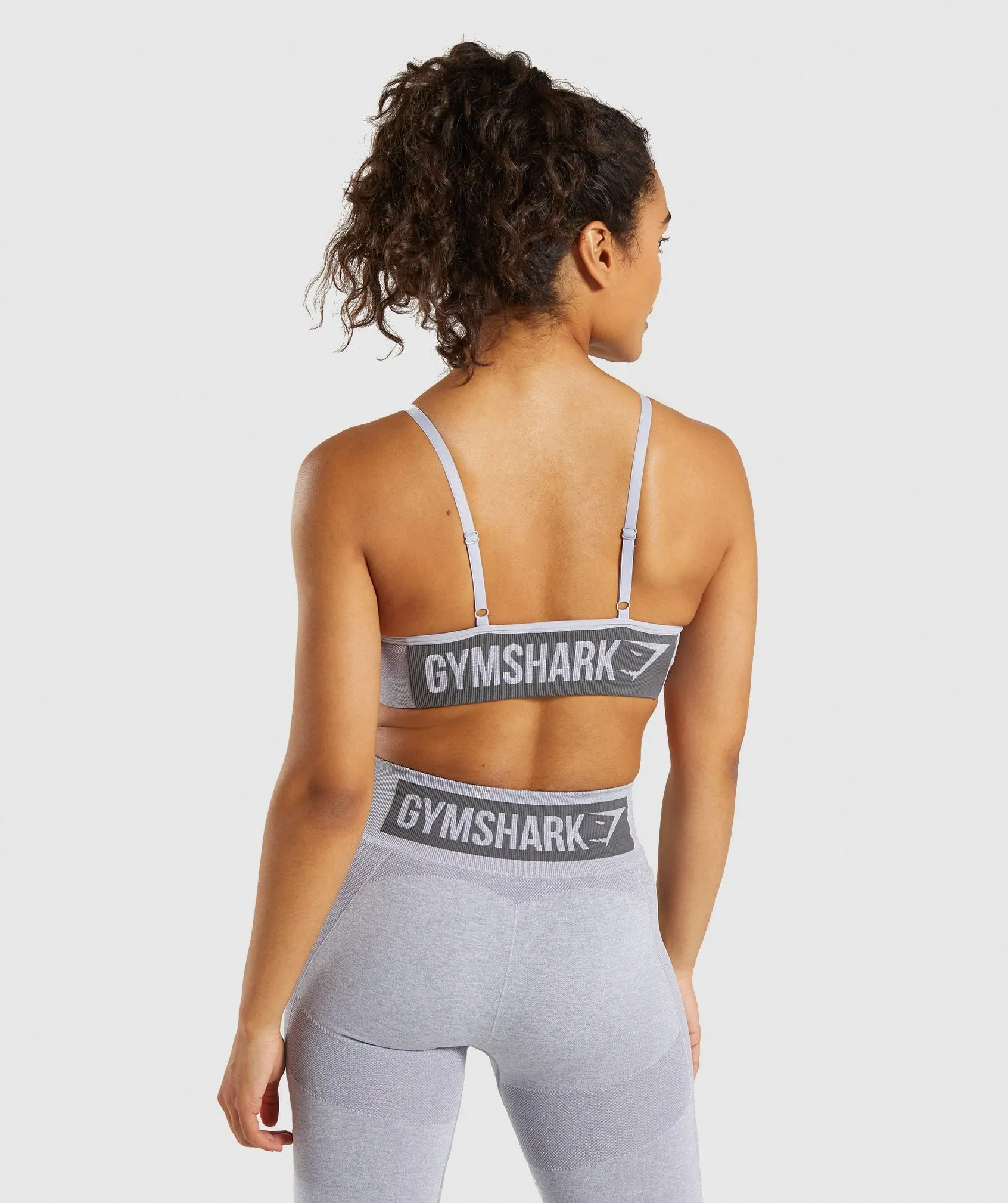 Gymshark Flex Strappy Sports Bra - Blue/Grey