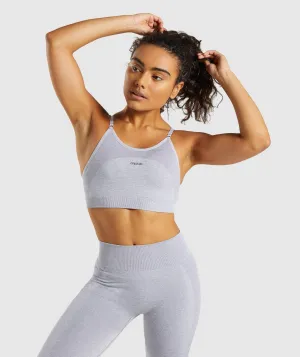 Gymshark Flex Strappy Sports Bra - Blue/Grey