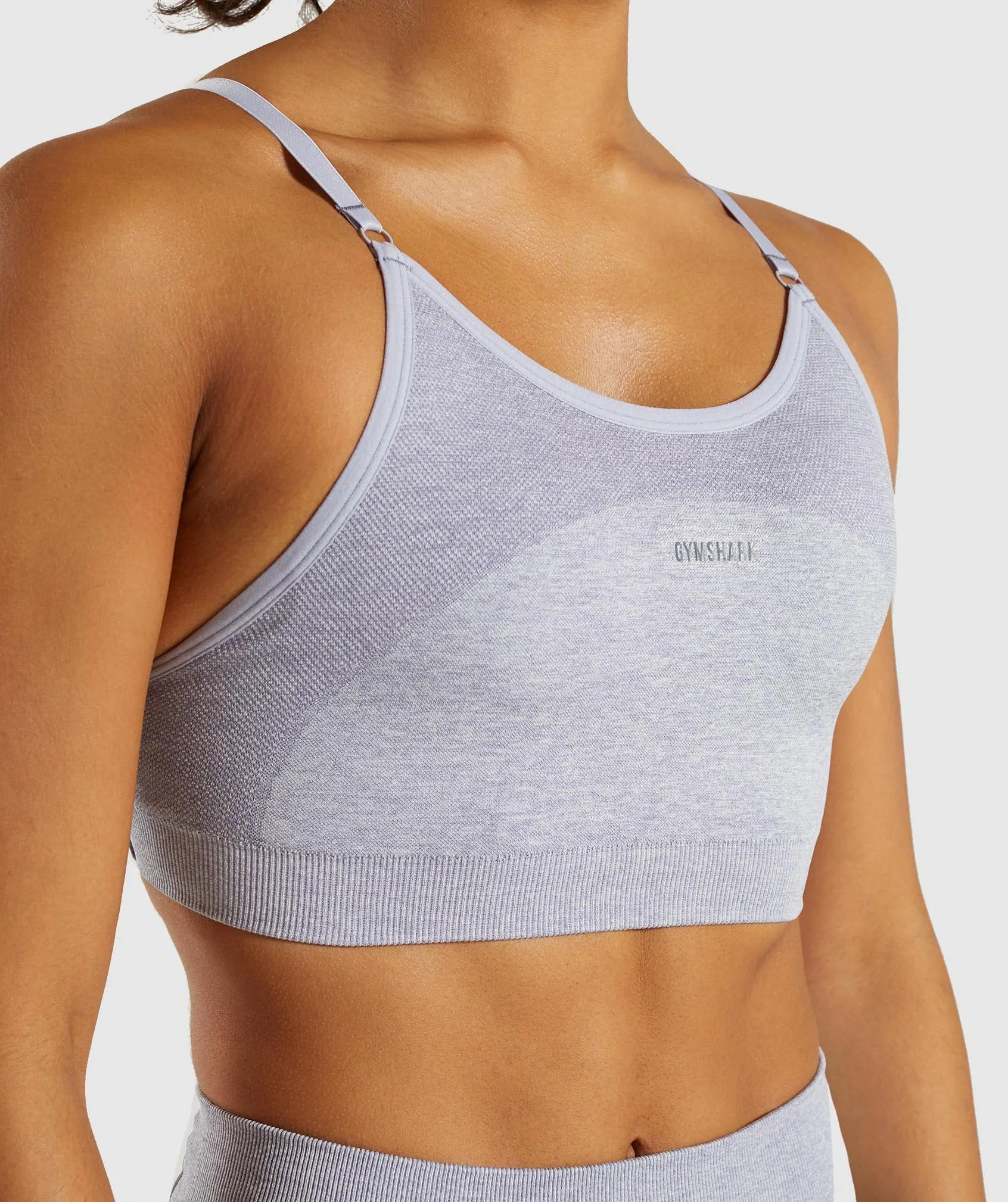 Gymshark Flex Strappy Sports Bra - Blue/Grey