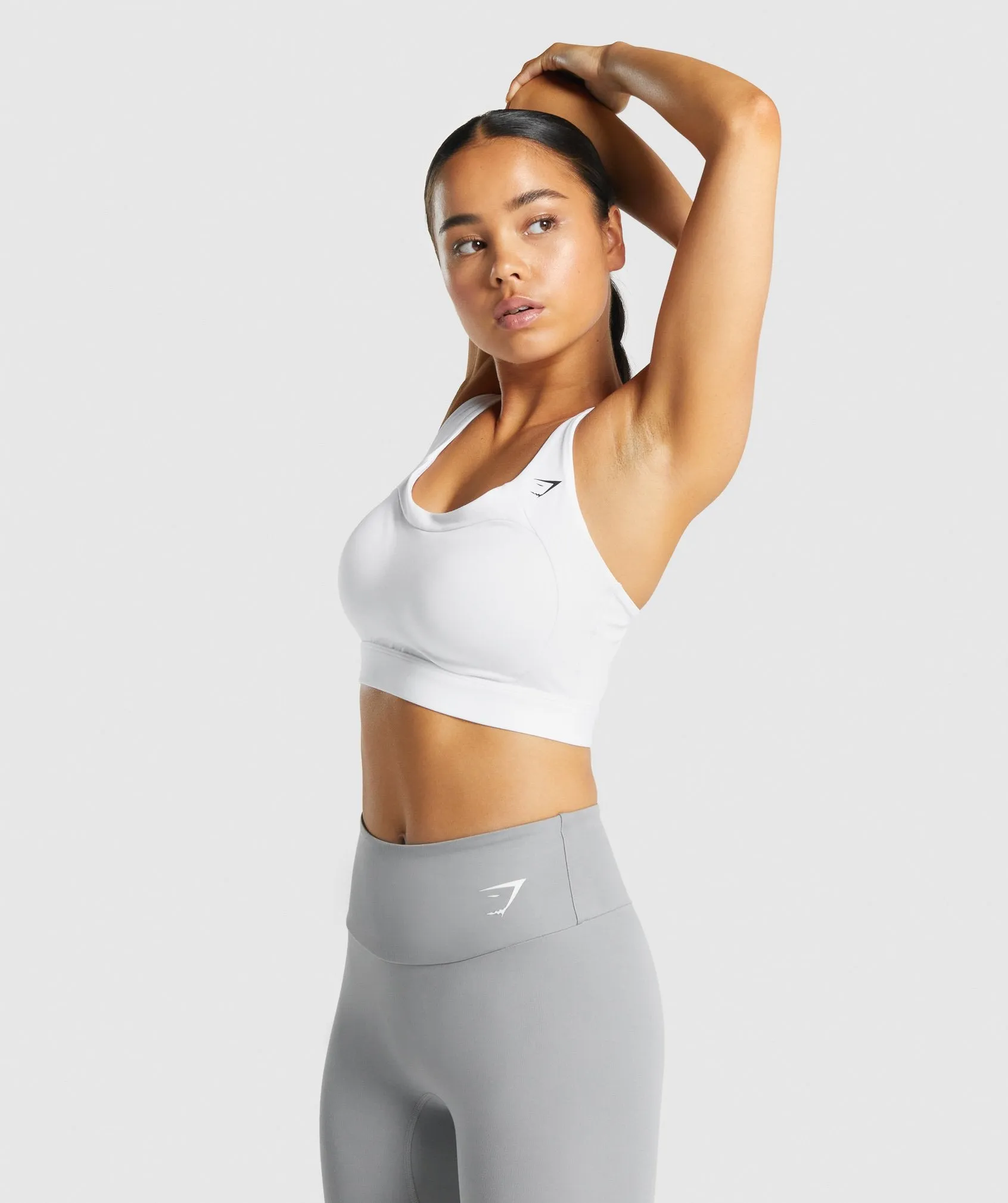 Gymshark Racer Back Sports Bra - White