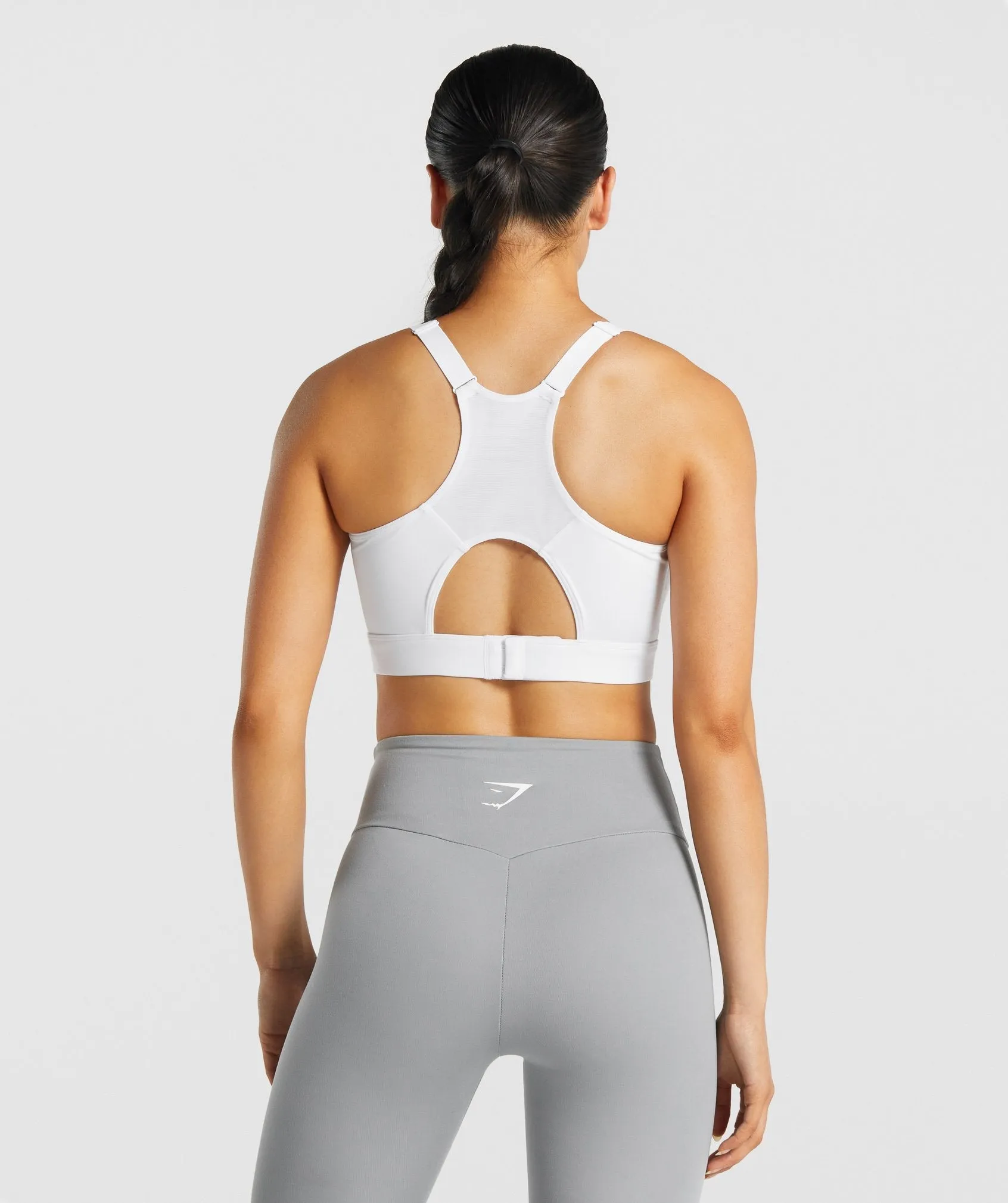 Gymshark Racer Back Sports Bra - White