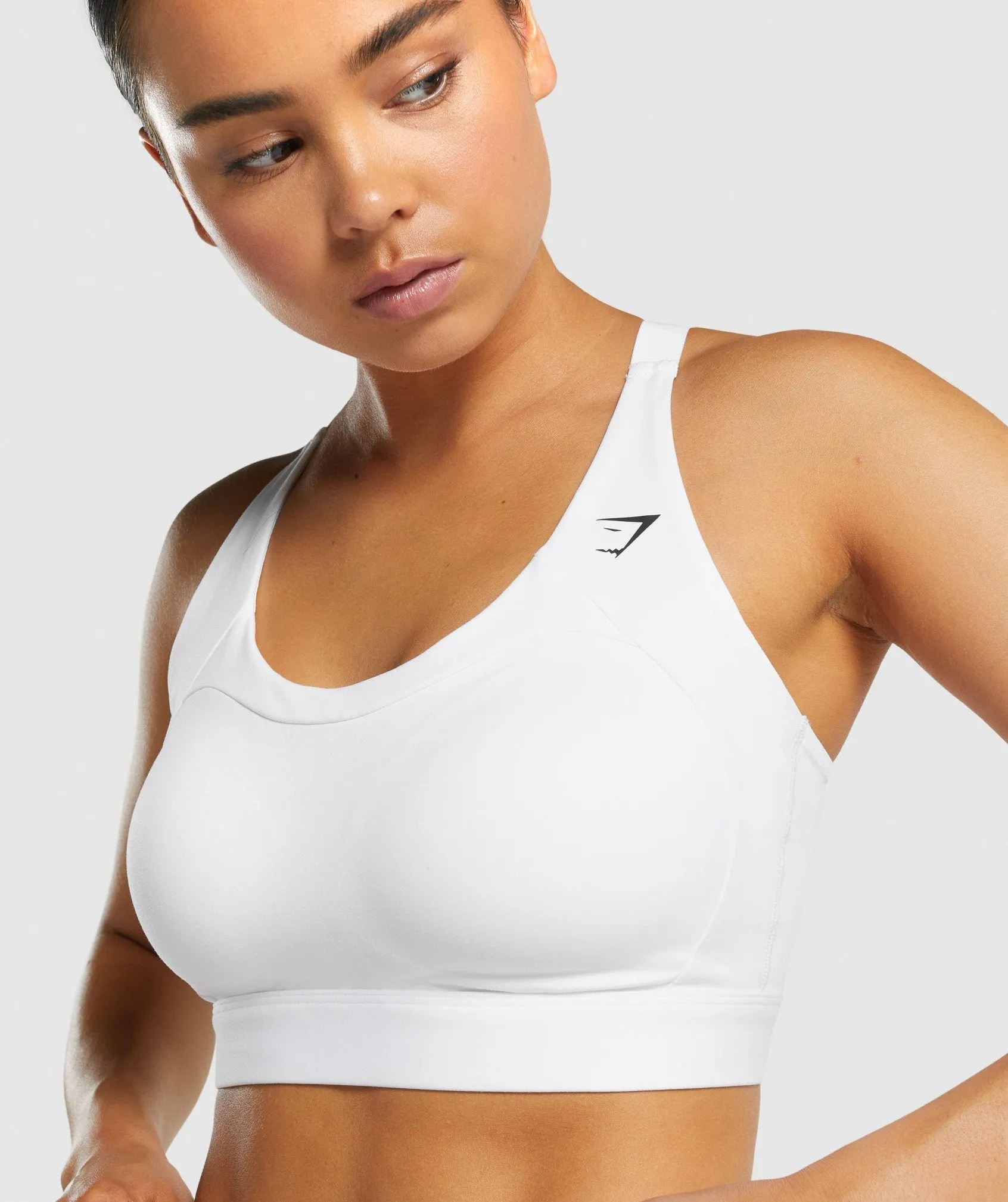 Gymshark Racer Back Sports Bra - White