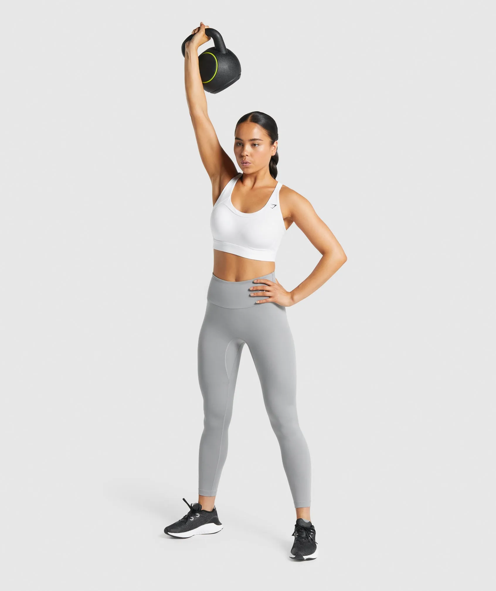 Gymshark Racer Back Sports Bra - White