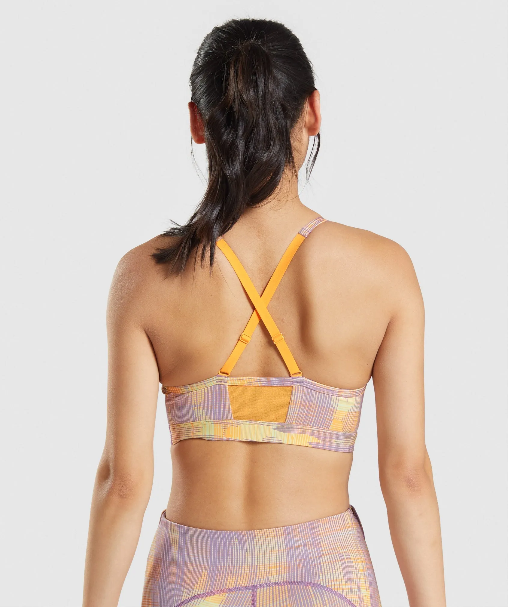 Gymshark Sport Sports Bra - Orange Print