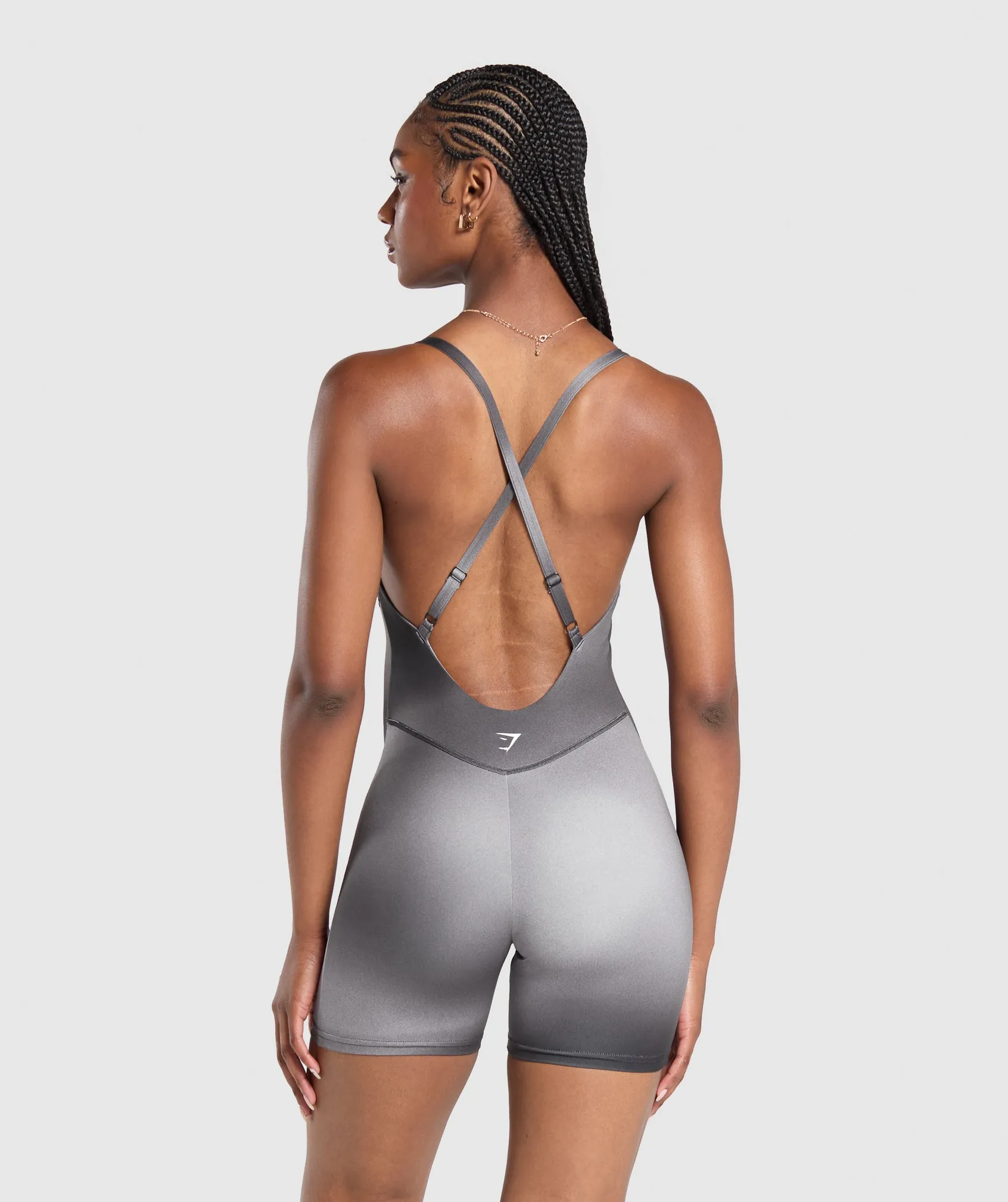 Gymshark Strappy All in One - Metal Grey