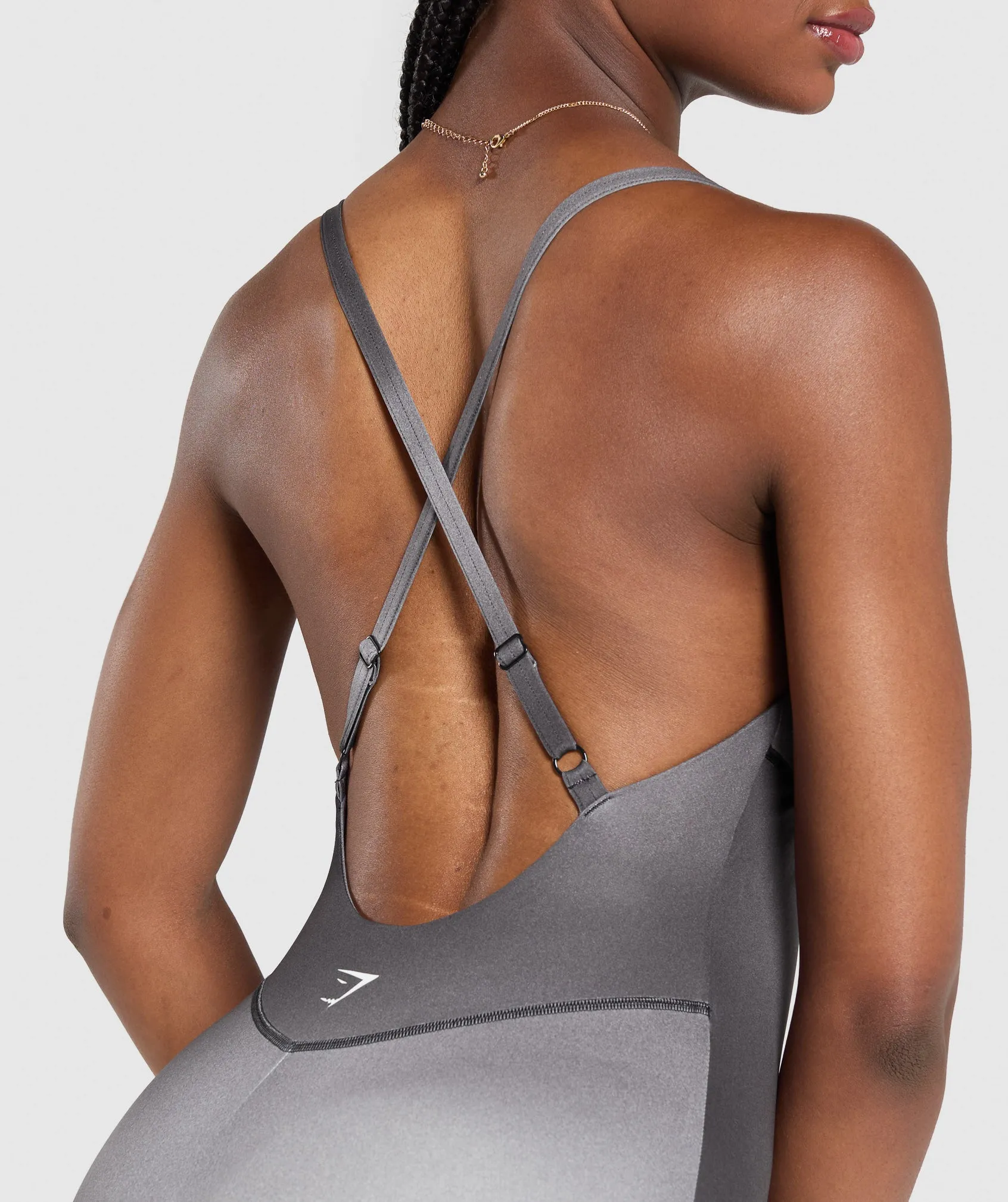 Gymshark Strappy All in One - Metal Grey