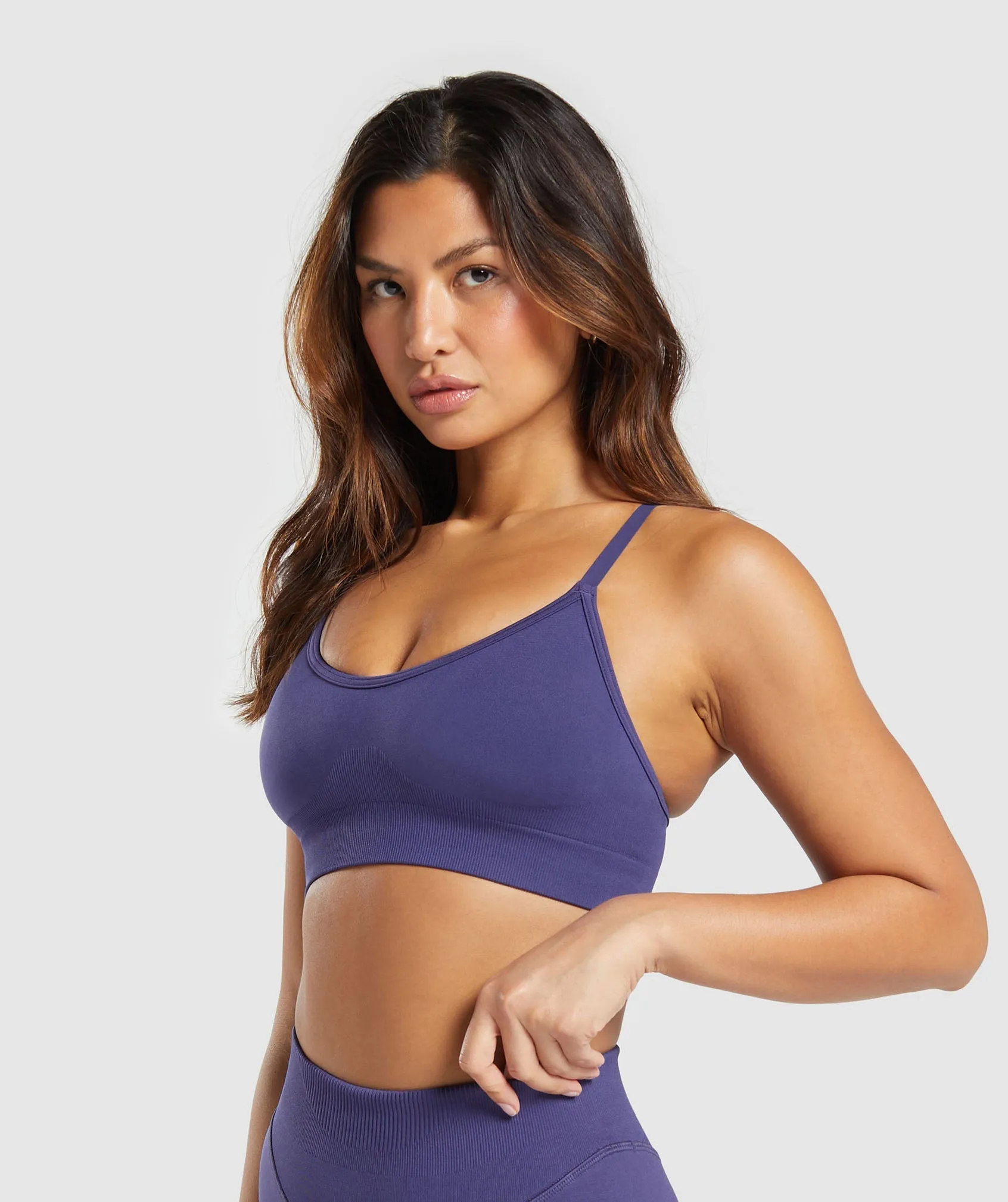 Gymshark Sweat Seamless Sports Bra 2.0 - Galaxy Purple