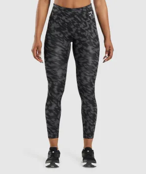 Gymshark Training Leggings - Black Print