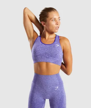 Gymshark Vital Seamless Sports Bra - Indigo Marl