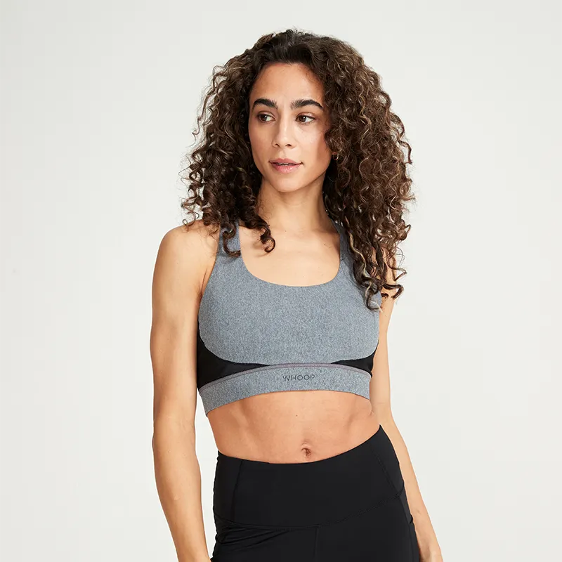 Heather Grey ANY-WEAR™ Sports Bra | Smart Apparel