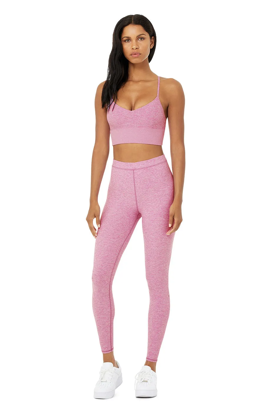 High-Waist Alosoft Flow Legging - Pink Lavender Heather