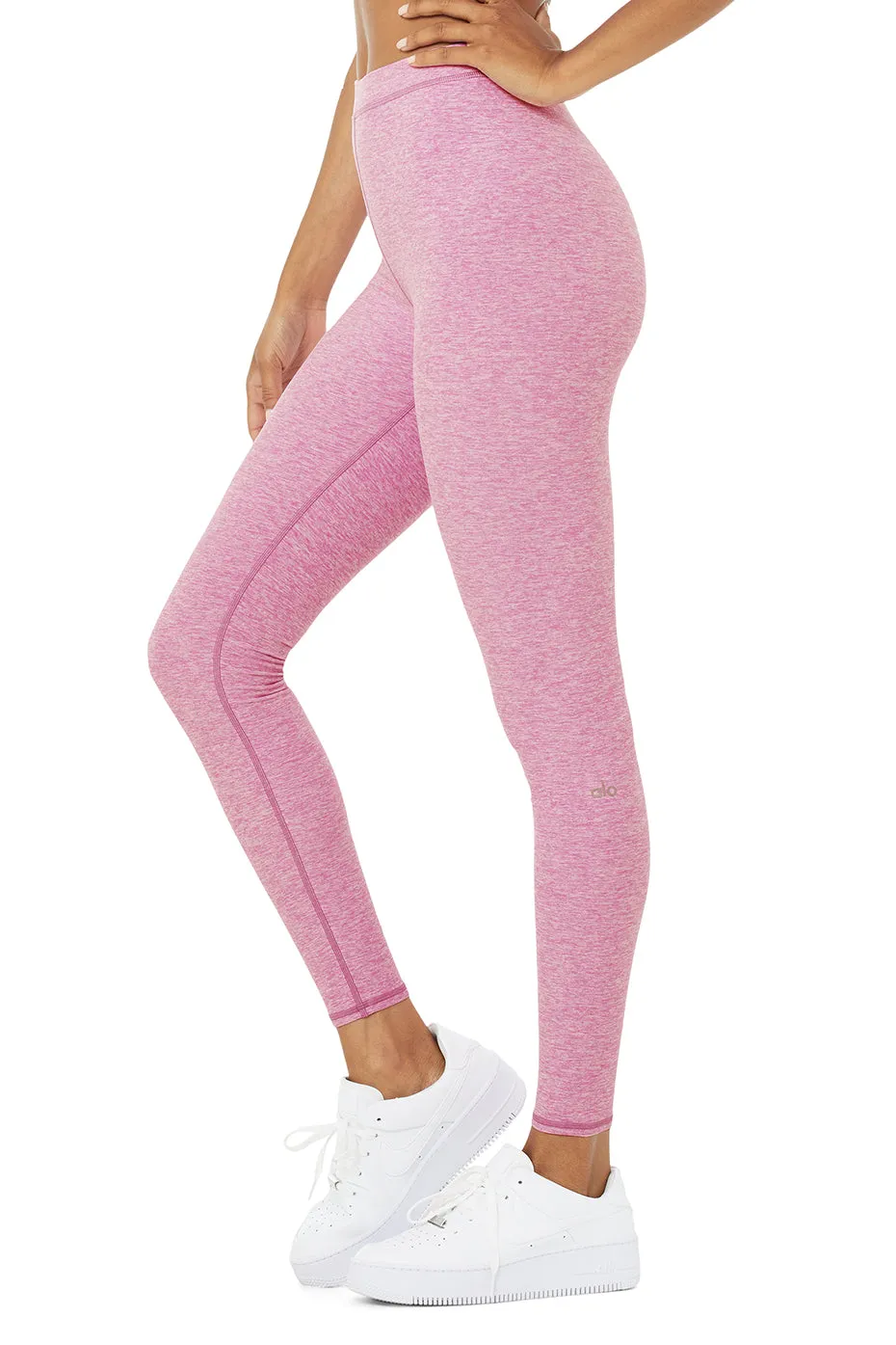 High-Waist Alosoft Flow Legging - Pink Lavender Heather