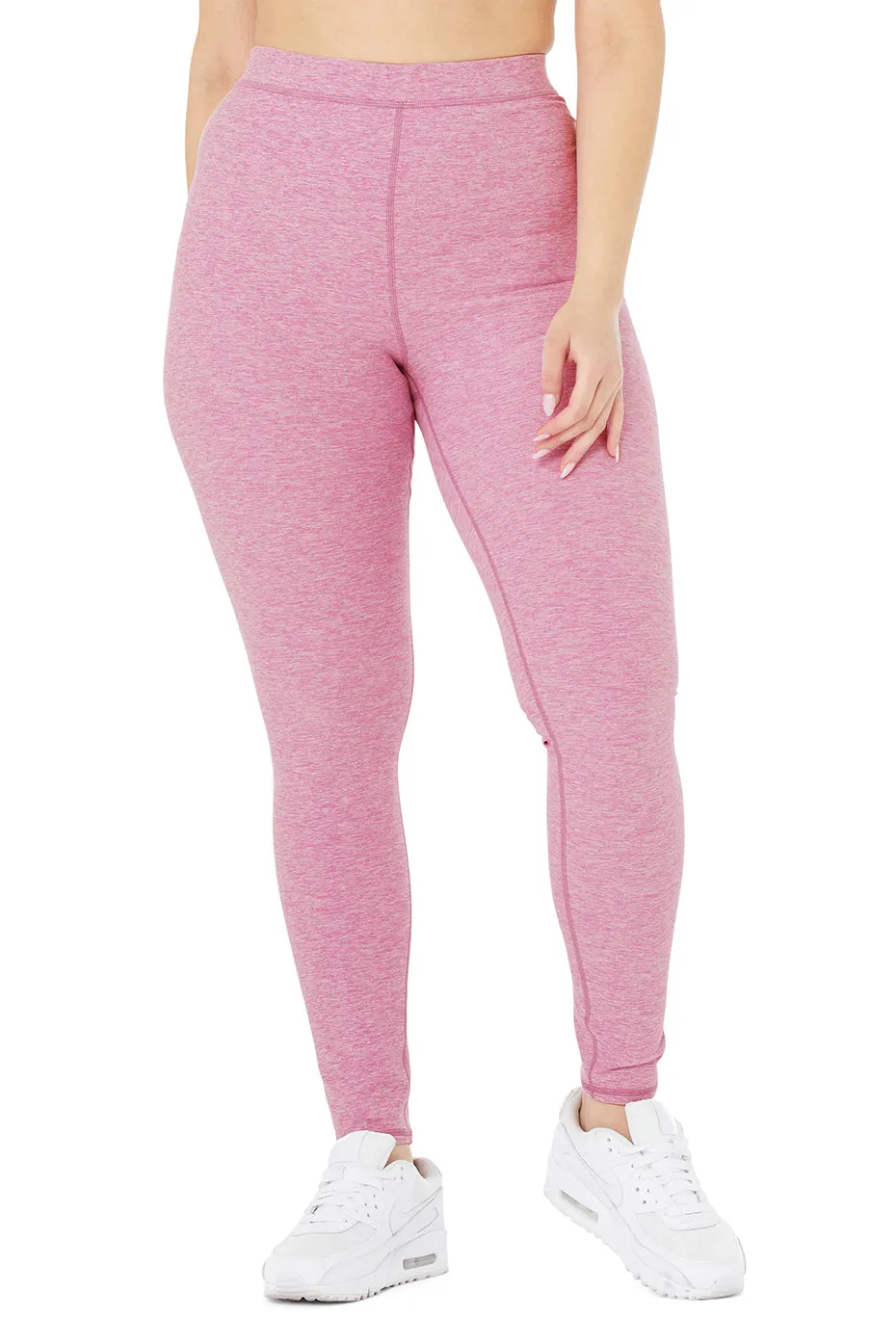 High-Waist Alosoft Flow Legging - Pink Lavender Heather