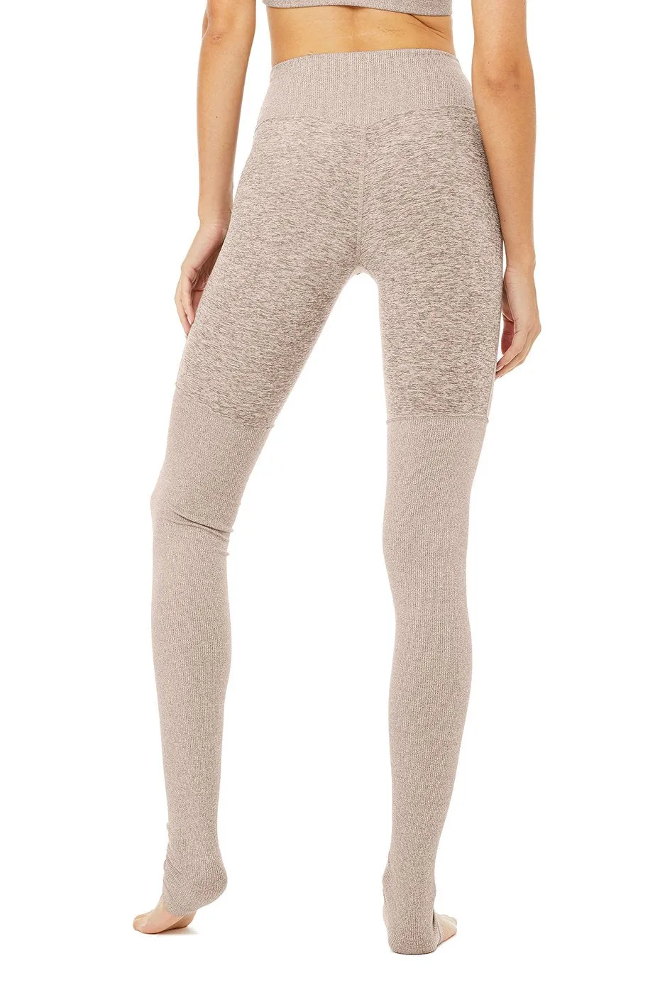 High-Waist Alosoft Goddess Legging - Gravel Heather