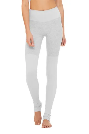 High-Waist Alosoft Goddess Legging - Zinc Heather