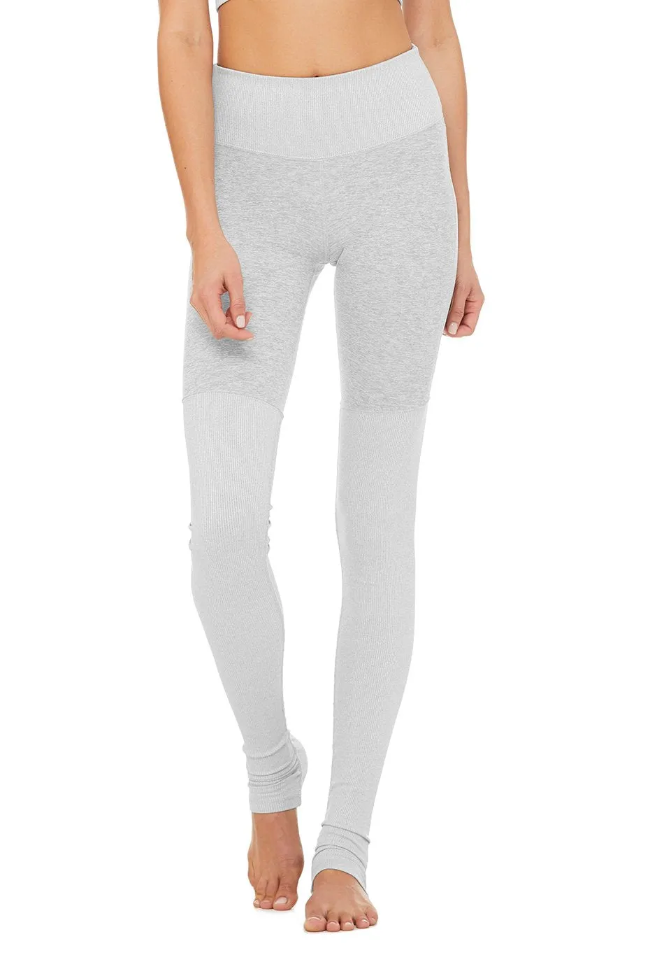 High-Waist Alosoft Goddess Legging - Zinc Heather