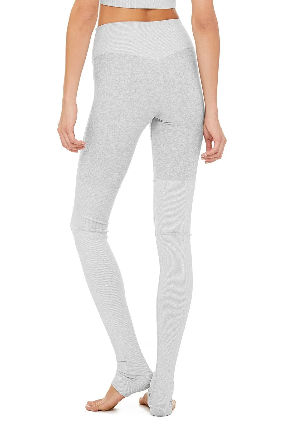 High-Waist Alosoft Goddess Legging - Zinc Heather