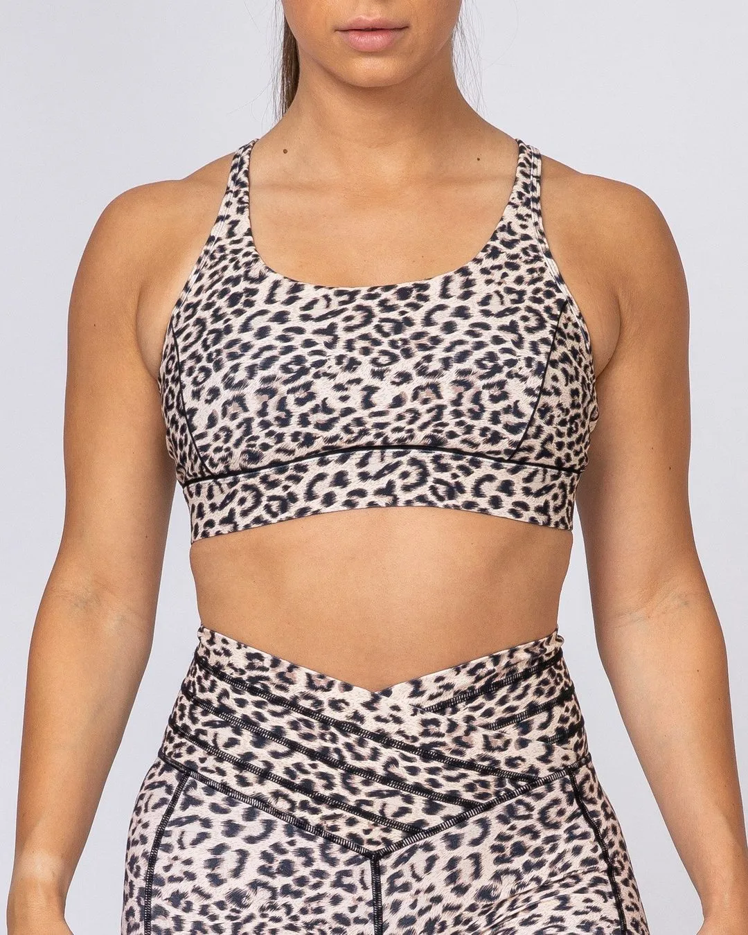 HIIT Bra - Yellow Leopard