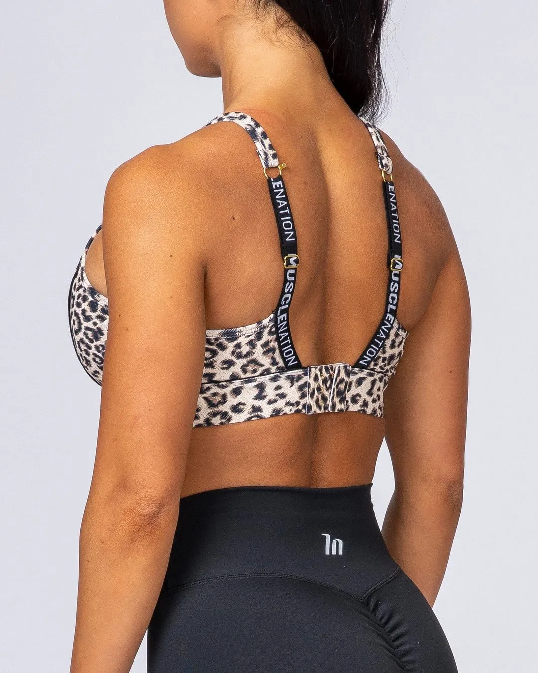 HIIT Bra - Yellow Leopard