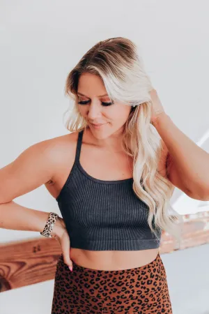 Hittin' The Gym Sports Bra - Black