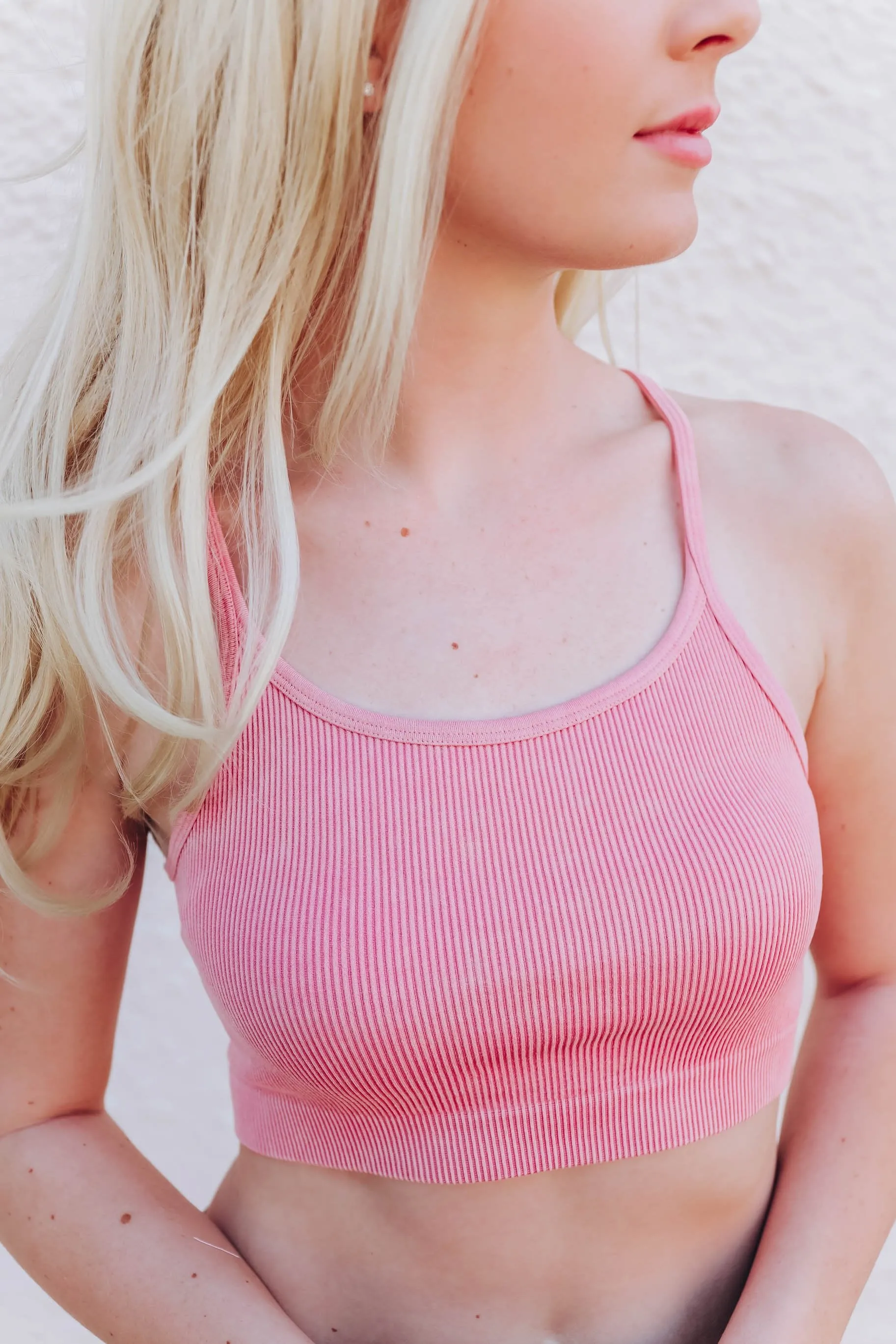 Hittin' The Gym Sports Bra - Pink