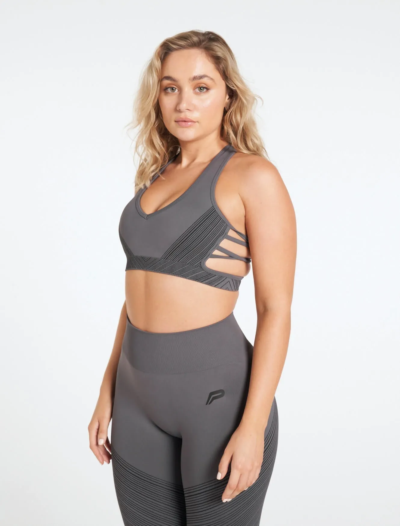 Impulse Seamless Sports Bra - Slate Grey