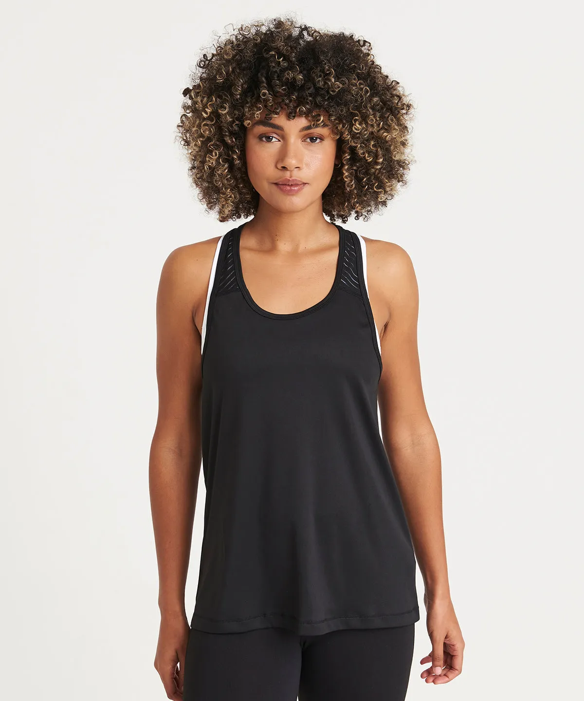 Jet Black/Black* - Women's cool smooth workout vest