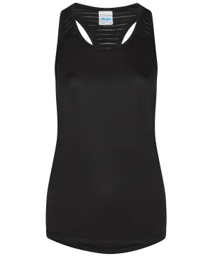 Jet Black/Black* - Women's cool smooth workout vest