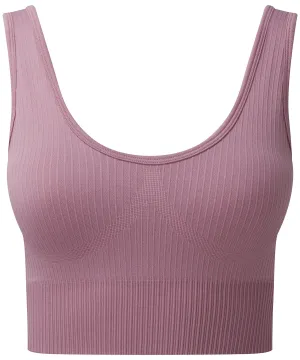 Mauve - Women's TriDri® ribbed seamless 3D fit multi-sport bra