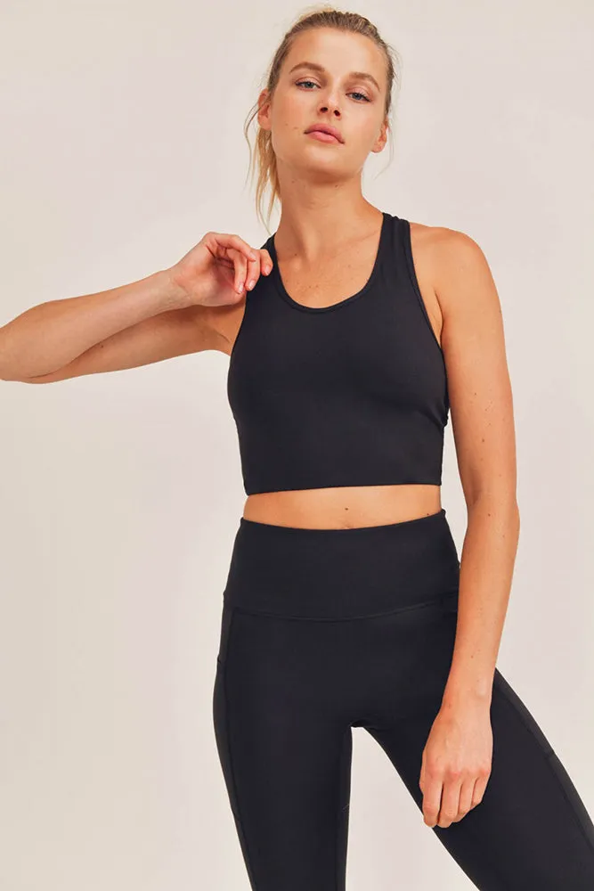 Mono B Extreme Racer Fitted Cropped Tank