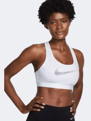 Nike Swoosh Medium Women Training Bra White/Black