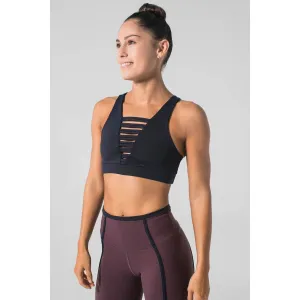 No Strings Attached Navy Sports Bra