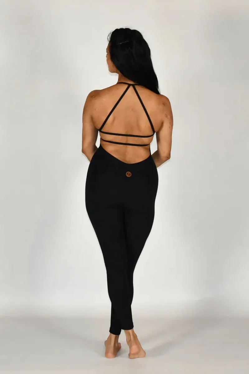 Olra Activewear Hybrid Jumpsuit - Black