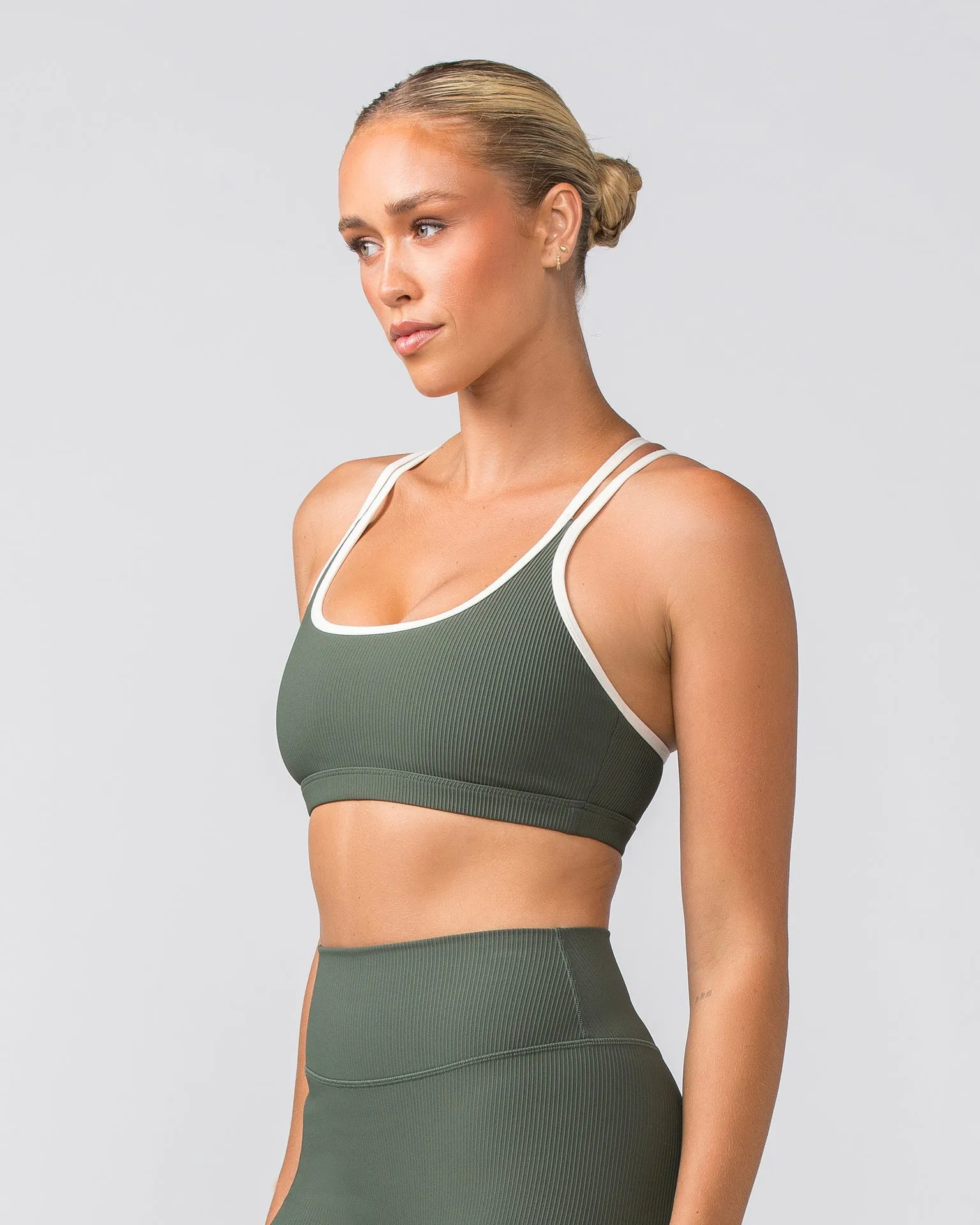 Outlines Rib Bra - Eucalyptus