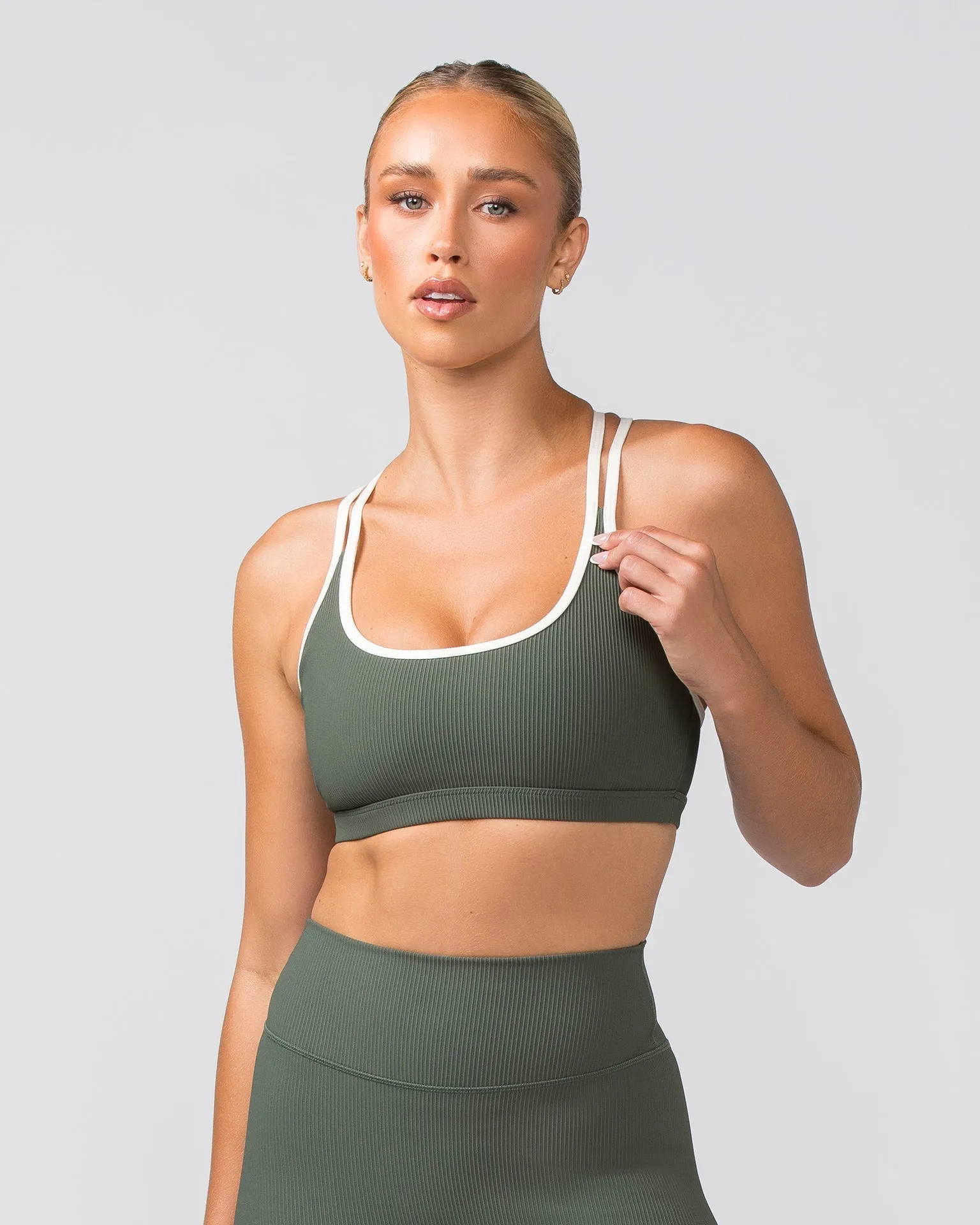 Outlines Rib Bra - Eucalyptus