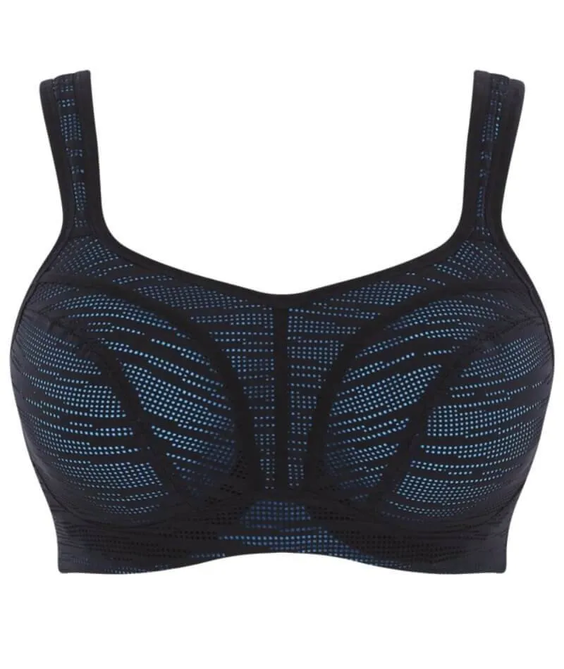 Panache Sport Power Underwired Sports Bra - Black/Aqua