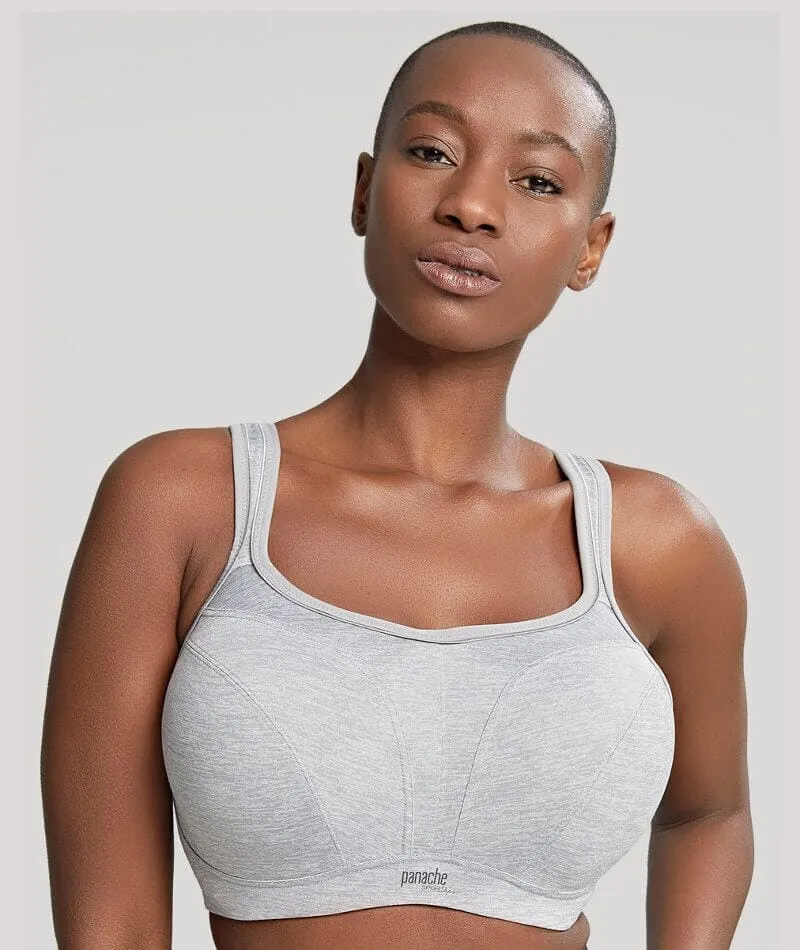 Panache Sport Power Underwired Sports Bra - Grey Marl