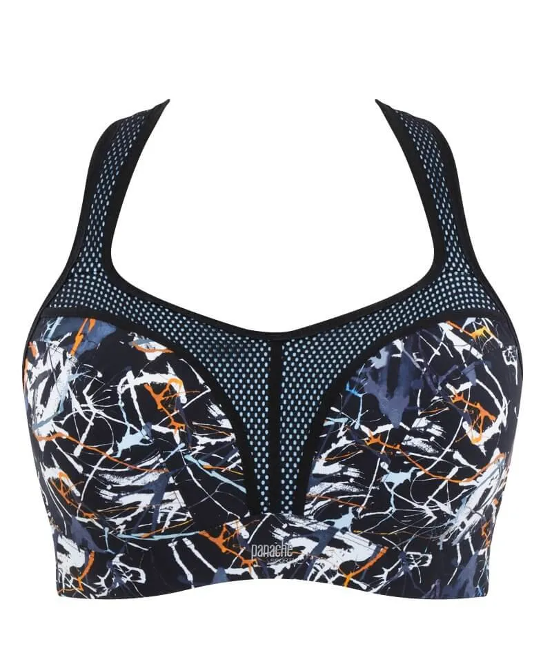 Panache Sport Power Underwired Sports Bra - Ink Splat