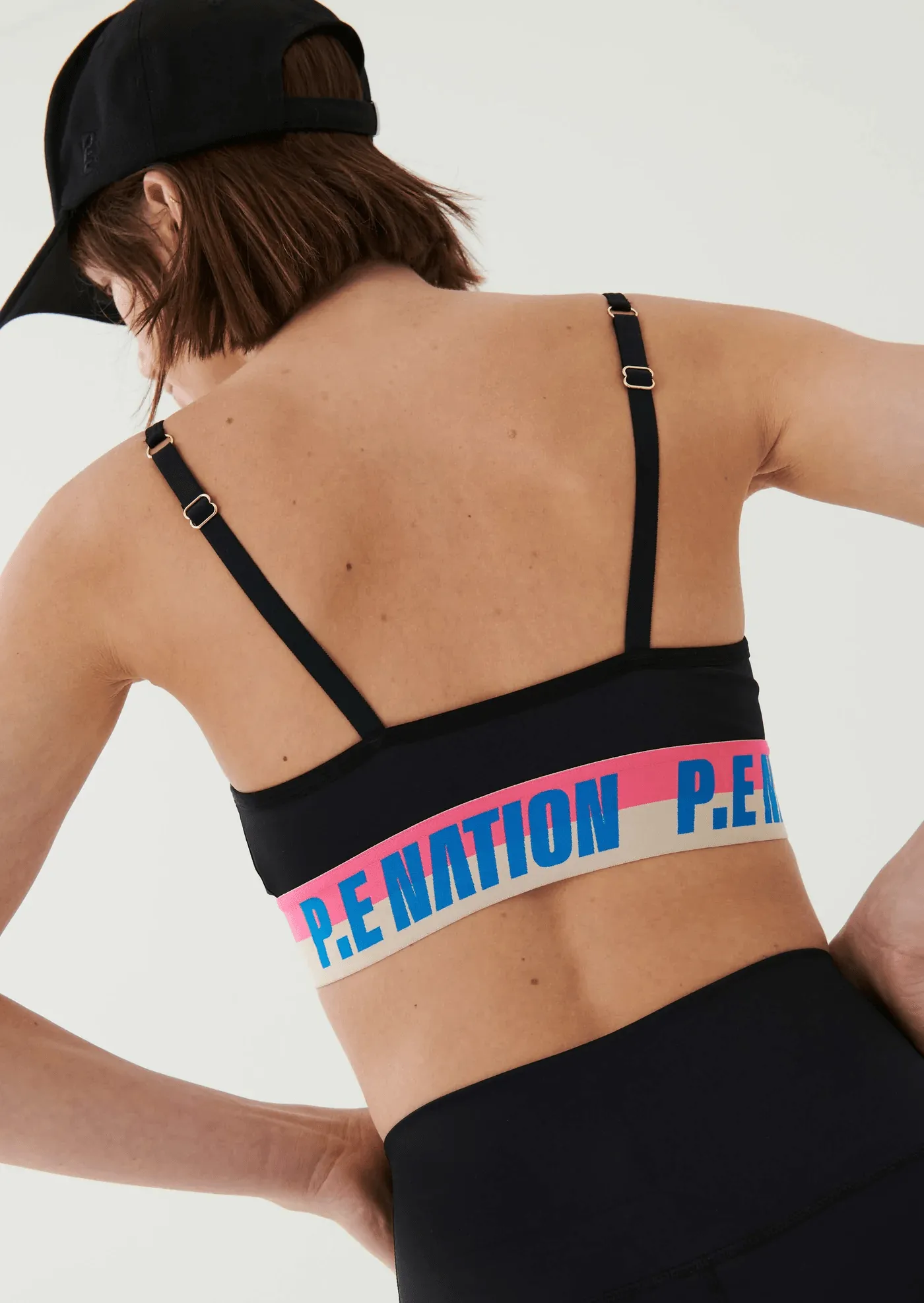 P.E Nation Half Volley Sports Bra - Black