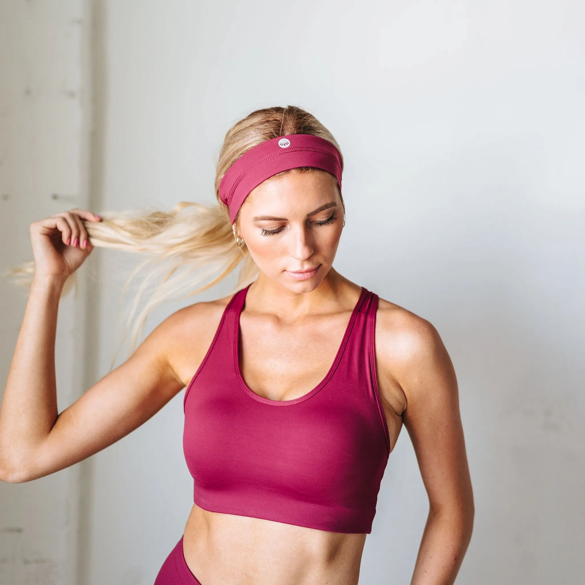 Perfect Pocket Sports Bra - Laser Cut Merlot