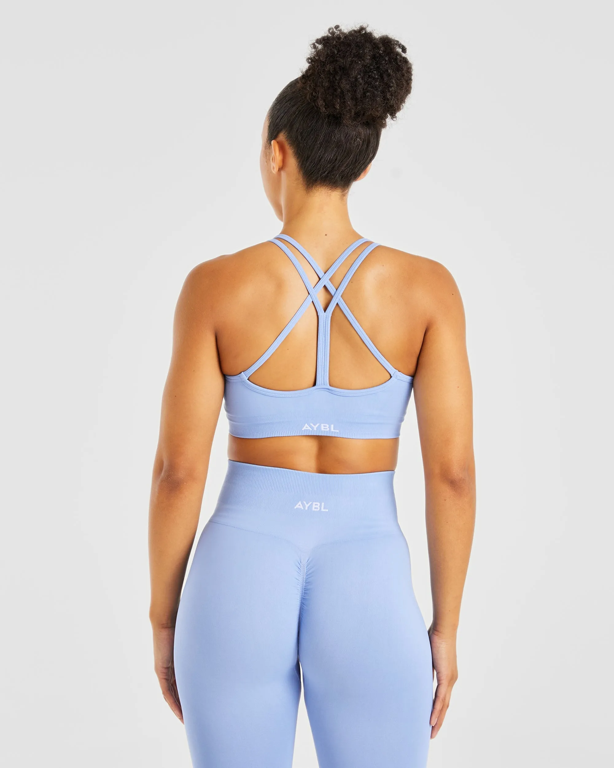 Power Seamless Sports Bra - Blue